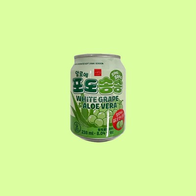 Song Song White Grape Aloe Vera Soda 238ml (Korea) Exotic Snacks