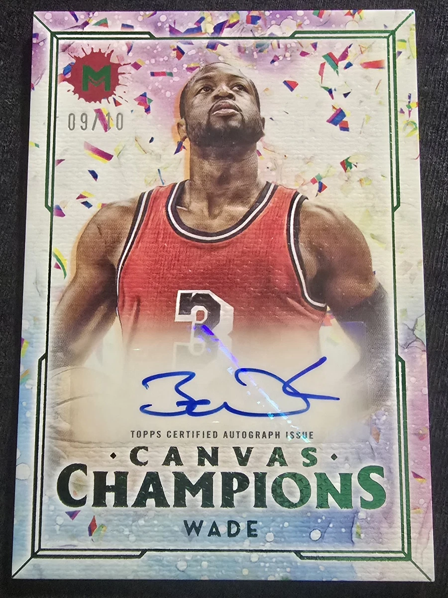 Topps Dwyane Wade Basketball Autographed Sports Trading Cards