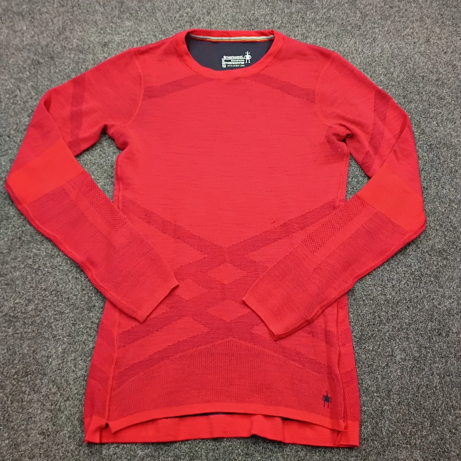 Smartwool Merino Intraknit 200 Women’s Medium Base Layer Long Sleeve Shirt Red