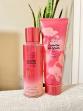 VICTORIA  S SECRET CANYON BLOOMS FRAGRANCE MIST AND FRAGRANCE LOTION 8 fl oz