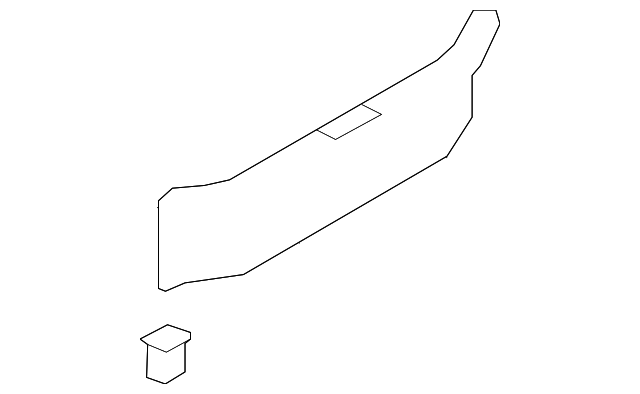 Genuine Nissan Rear Panel Trim 84992-1ET0A