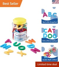 Jumbo Magnetic Uppercase Letters Set - 40 Colorful Learning Letters for Kids