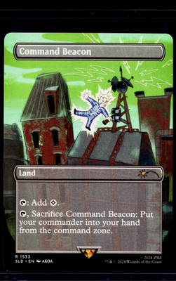 MTG Magic The Gathering SLD Secret Lair Fallout Borderless #1533 Command Beacon