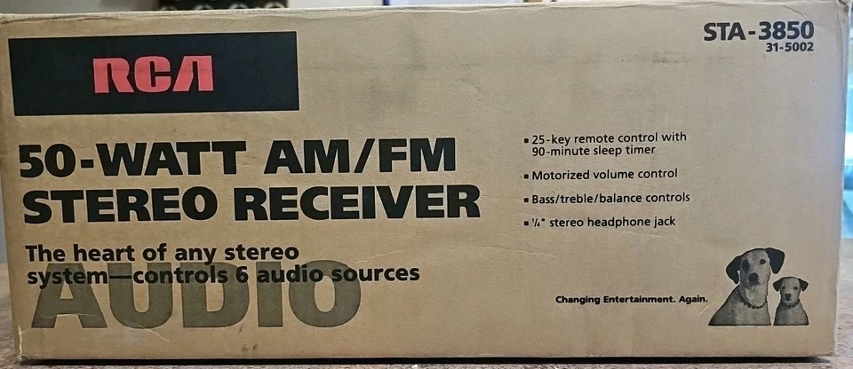 RCA STA-3850 Receiver HiFi Stereo Vintage Home Audio 2 Channel Phono Radio AM/FM - Image 2 of 4
