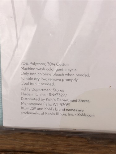 Lauren Conrad Stoff Duschvorhang Snow Buddies Pinguine Eisbären Blau Neu - Bild 4 von 5
