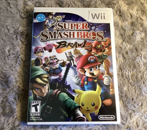 Mint condition disc & manual Super Smash Bros. Brawl (Nintendo Wii, 2008)