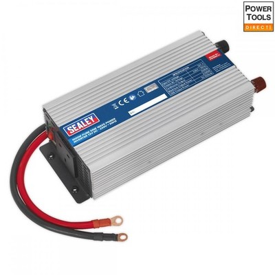 Sealey PSI1000 Wechselrichter Reiner Sinus 1000W 12V DC - 230V ~ 50Hz