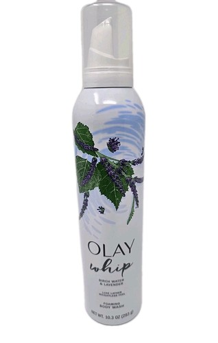 Olay Whip Foaming Body Wash Birch Water & Lavender 10.3 oz Soft Skin