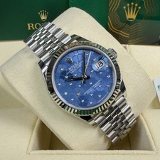Rolex Datejust 31 Azzurro Floral Blue Diamonds - Box and Papers November 2024