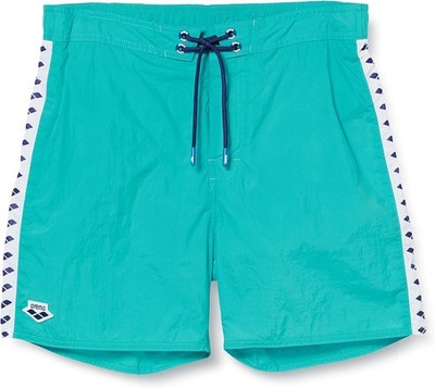 ARENA Herren Badehose Boxer Aquashorts Wassershorts Beachshort, Mint-weiß, S