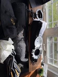 Glow EZ Lock 38" Collapsible Silver Beauty Dish And A 25”