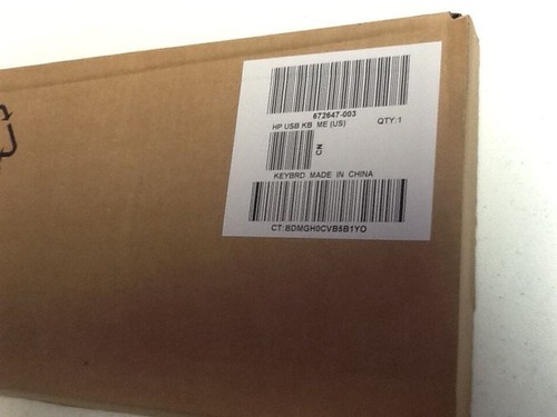 Lot of 10, HP black keyboard Model / Part # 672647-003, KU-1156, - Picture 3 of 3