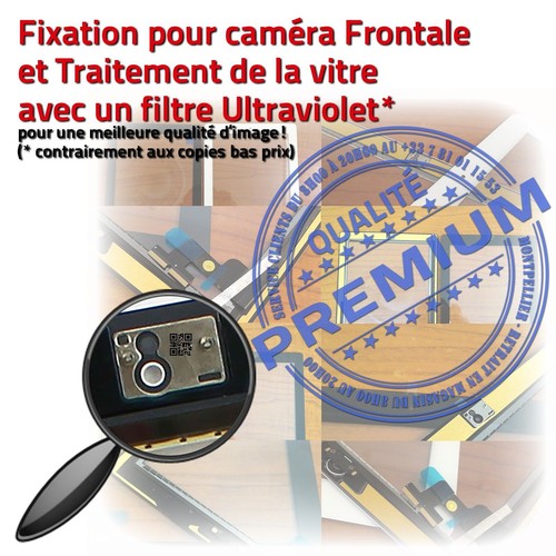 Vitre Ecran Tactile iPad 2 Noir Assemblée Bouton Home Pré-monté Adhésif PREMIUM - Photo 4/5