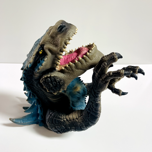 Godzilla T-Rex Dinosaur 1998 TOHO Rubber Hand Puppet Large Untested - Picture 7 of 17