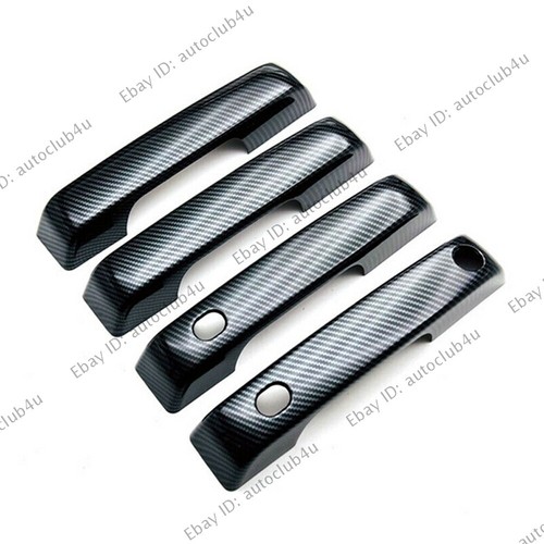 For Ford F150 F-150 2021 2022 Carbon fiber 4 Door Handles Cover Trim Decor - Picture 4 of 8
