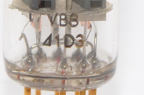 Valvo E80CC Preamplifier Tube, Red Label, O-Getter, Code VB8, Goldpins, NIB, NOS - Picture 4 of 7