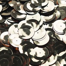 20mm Cup Round Sequins Light Champagne Gold Shiny Metallic. Made in USA