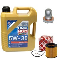 MotoröL Set 5W-30 5 Liter + ÖLfilter + ÖLablassschraube FüR BMW 1Er 2Er 3Er 4Er