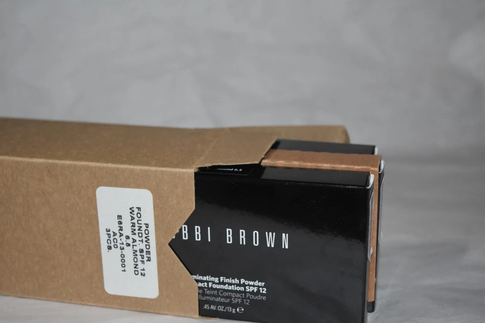 3x Bobbi Brown Illuminating Finish Powder Compact Foundation SPF Warm Almond 6.5 - Image 3 of 4