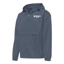 Champion Monterey Bay Aquarium Men's Navy Half Zip Windbreaker Jacket