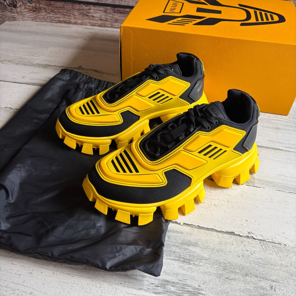 Size 8 - Prada Cloudbust Thunder Yellow for sale online | eBay