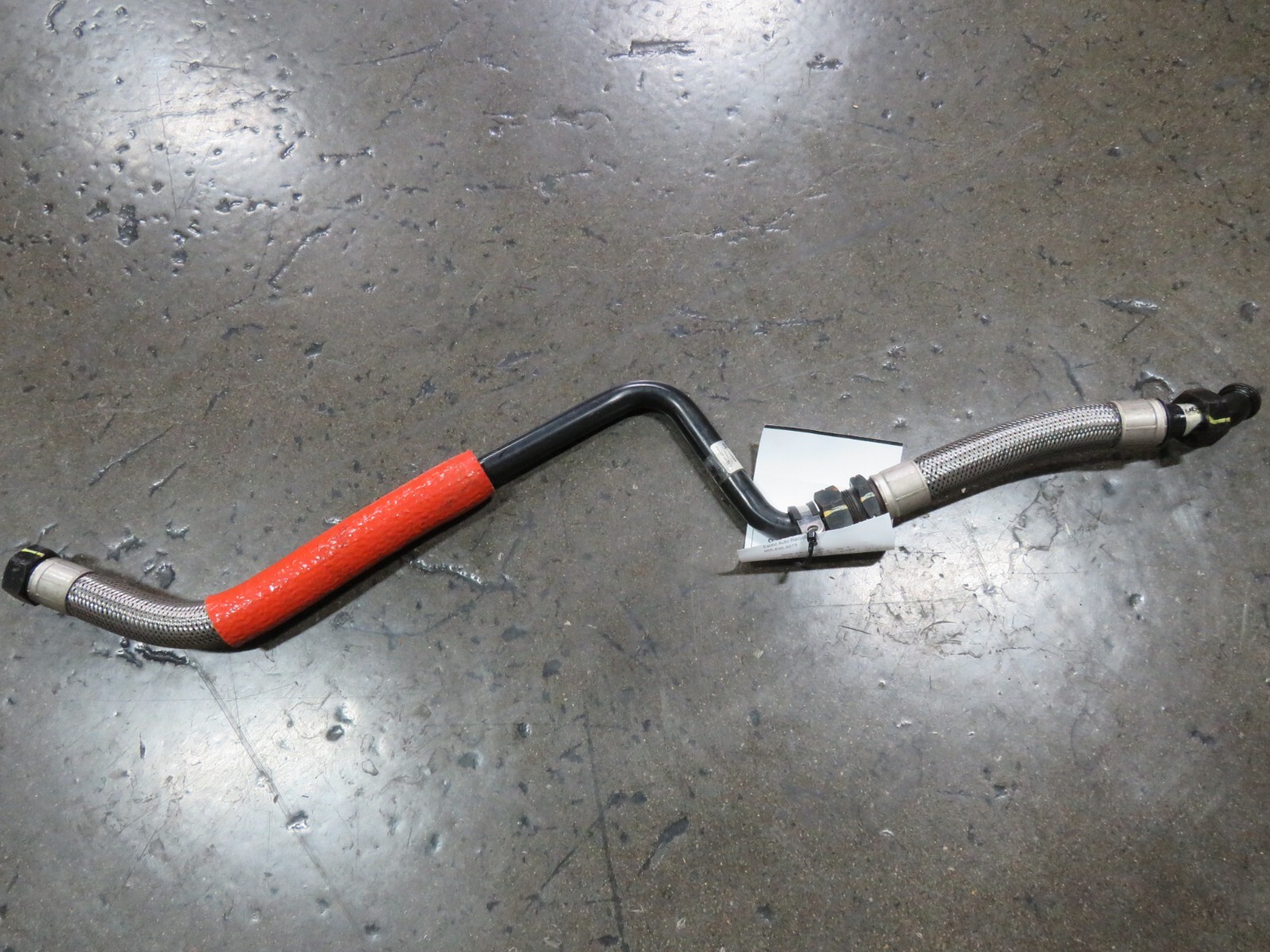 Lamborghini Gallardo, Lower Tank Oil Hose, Used, P/N 07L115689B, 07L115688B