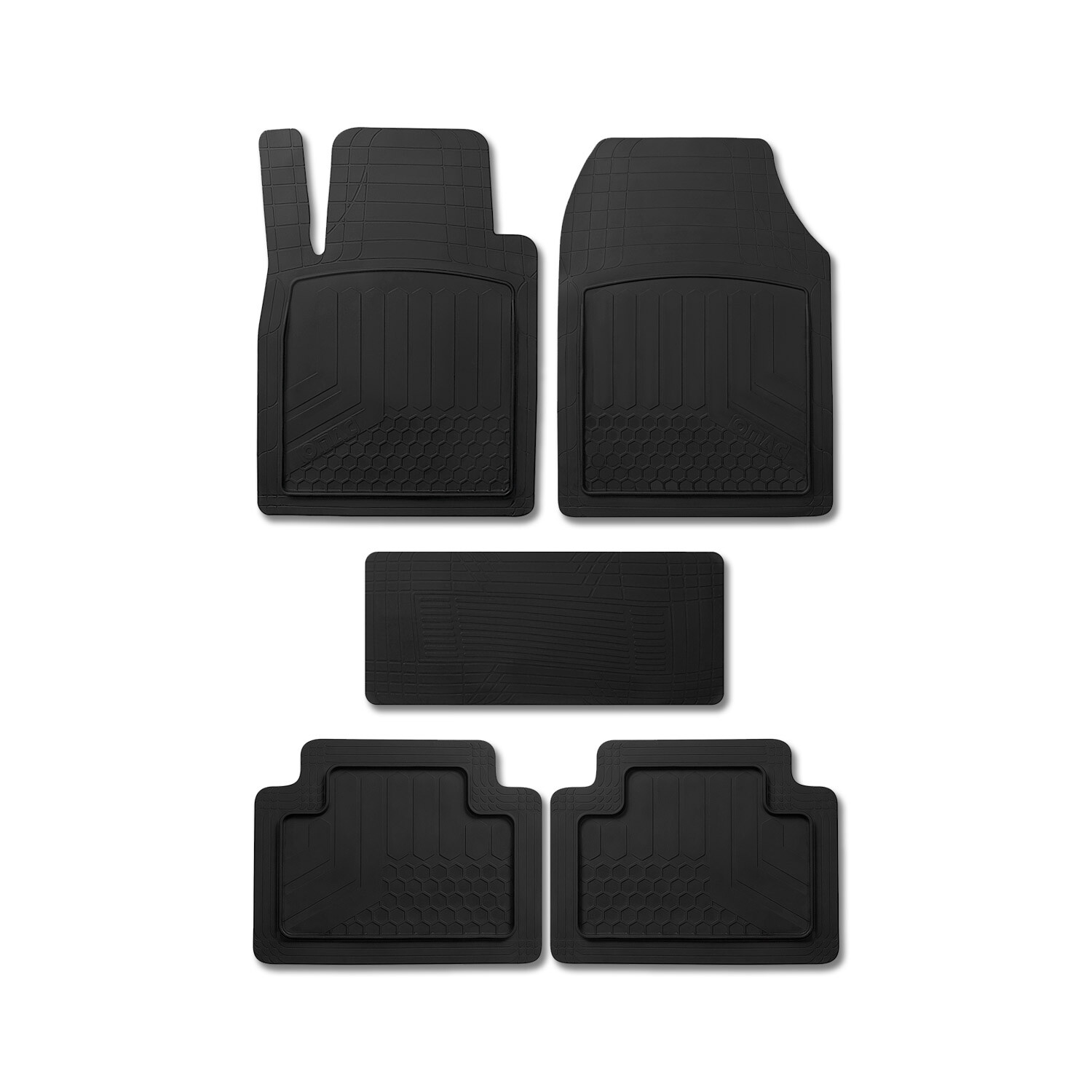 につきまし Ford F150 Floor Mats 2022 2015 SuperCrew Cab Compatible Black