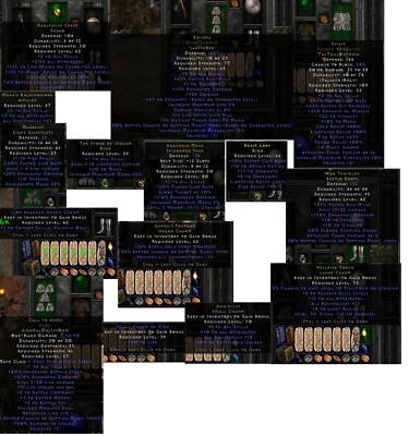 Diablo2 Resurrected High End Hammerdin + MF-Blizz Sorc, Enigma, Anni, Torch, SOJ