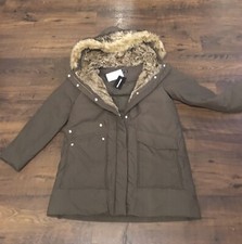 Hallhuber Women Parka Coat Winter Jacket Dunkel Oliv De 38, Fr 40, Gb 10. New.