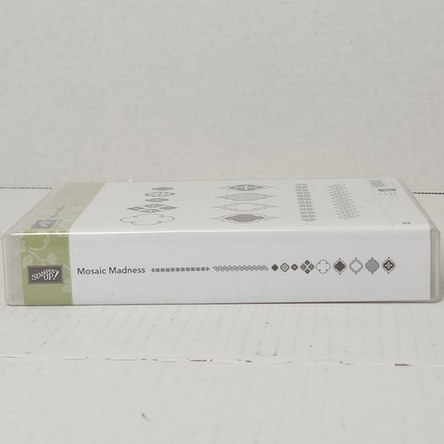 Stampin’ Up! MOSAIC MADNESS 11 PC Stamp Set 13024 W/ Case Crafting Stamp Border - Picture 14 of 14