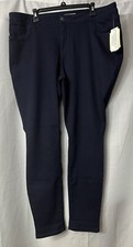 NWT One World Denim Womens Stretch Skinny Fit Dark Wash Jeans Plus Size 20W