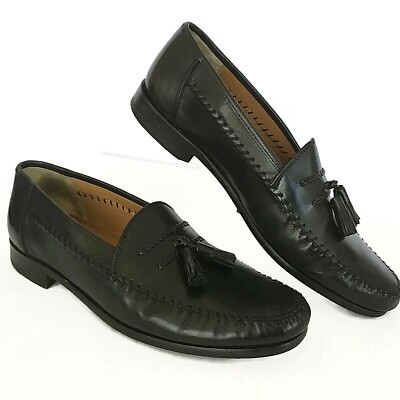 Sandro Moscoloni Men’s Black Tassle Loafer Shoes Size 10 M. Sandro Moscolini Loafer Men 10 M Non Slip Business Casual  main image 4