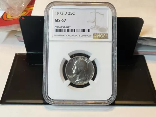 1972-D Washington Quarter NGC MS 67