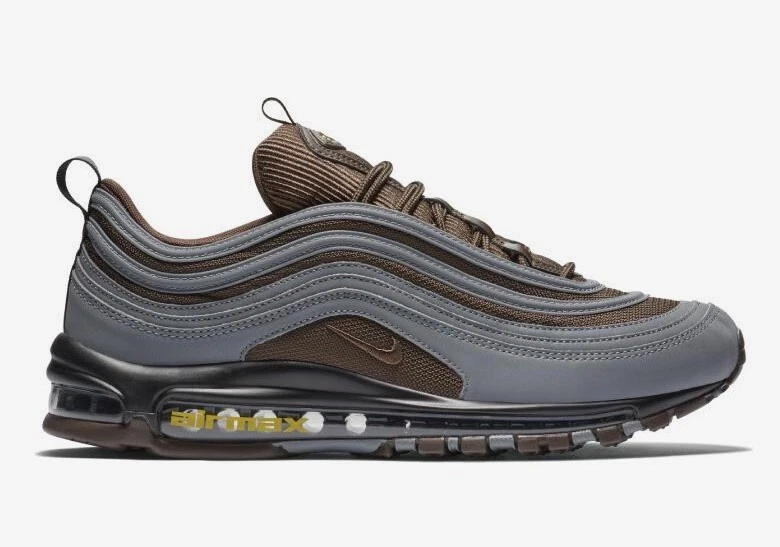 aterrizaje Torneado Tanga estrecha Nike Air Max 97 Premium 'Reflective' AV7025-001 Grey Brown UK 3.5 EU 36  23cm New | eBay