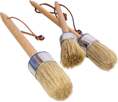 Chalk Paint Brush Set – 3 Pcs Chalk Paint for Furniture Natural Bristle Painting - Picture 8 of 12