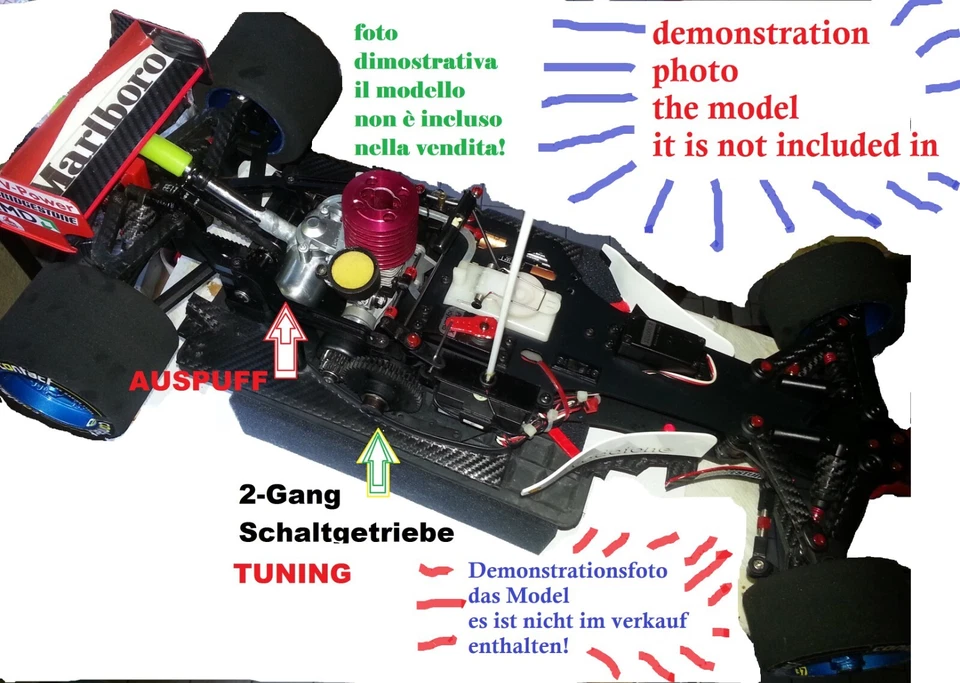 Ferrari 04 deagostini kyosho Tuning 2-Gang-Getriebe 6 Ausgaben 81/85/87/90/92/95 - Bild 2 von 2