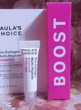 Paula's Choice Pro Collagen Multi Peptide Booster Boost 0.10oz/3mL Trial Sz BNIB