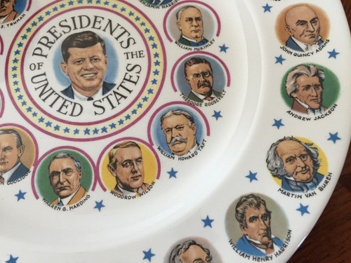 John F. Kennedy Decorative Presidents Plate w/all the presidents before him - 第 5/14 張圖片