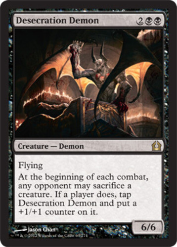 MTG magic cards 1x Desecration Demon Return to Ravnica NM-Mint, English - Picture 1 of 1