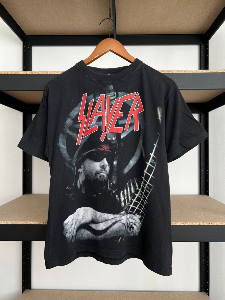 Vintage 2005 Slayer Serial Killer Thrash Metal Black T-shirt Sz M