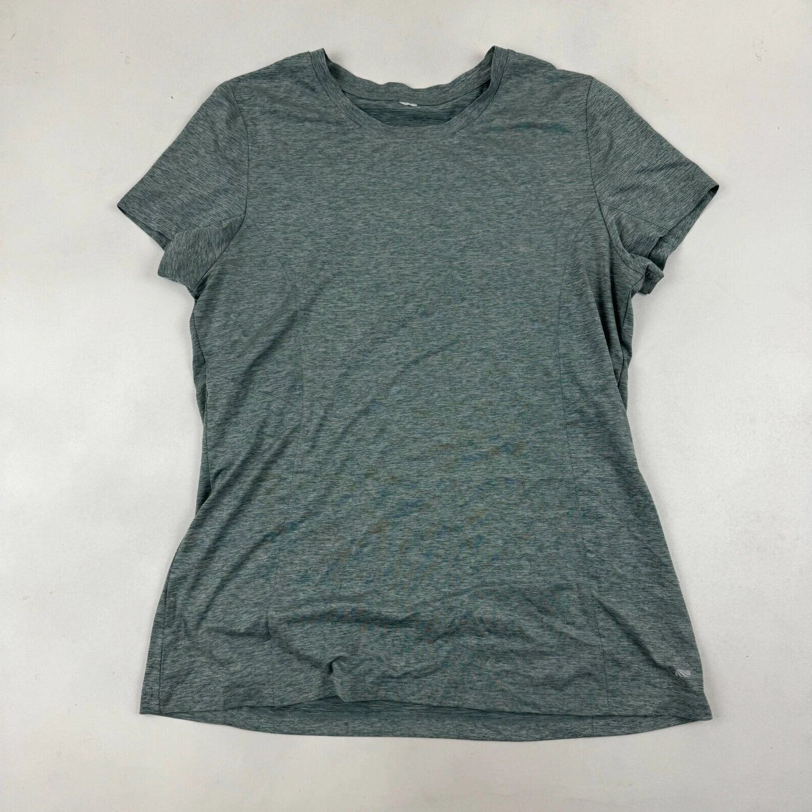 fabletics heather crew neck stretch activewear shirt