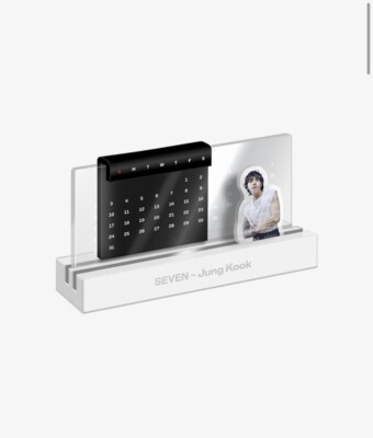 BTS JUNGKOOKカレンダー BTS JUNGKOOK JK SEVEN ACRYLIC STAND CALENDAR MERCH OFFICIAL