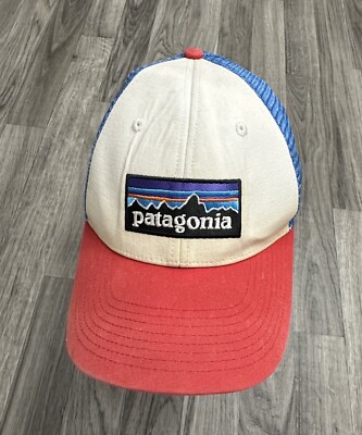 Patagonia Red White Blue Snapback Trucker Hat Cap Adjustable