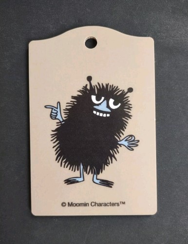 MOOMIN Character Stinky Sweden Luggage Tag - HTF Cute Birch Wood