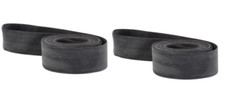 PAIR (TWO) 27" INCH BICYCLE RUBBER RIM STRIPS FOR  27 X 1 1/4" WHEEL 12MM WIDE.