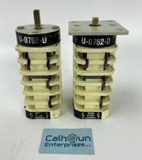 (LOT OF 2) ITI Ammeter Switch U-0762-D 10A 600V Rotary Switch 