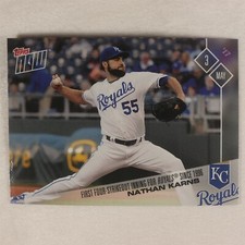 2017 Topps Now Card #111: Kansas City Royals Nathan Karns