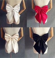 Removable Bow Bridal Satin Bow Detachable Wedding bridesmaid flower girls dress