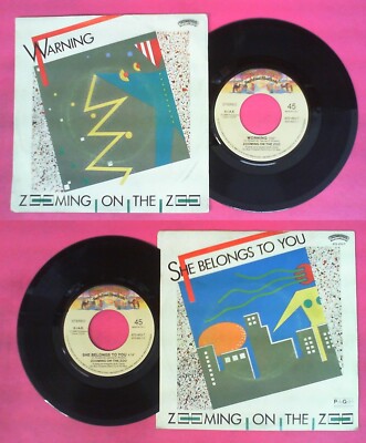 LP 45 7'' ZOOMING ON THE ZOO She belong to you Worning 1988 italy no cd mc dvd