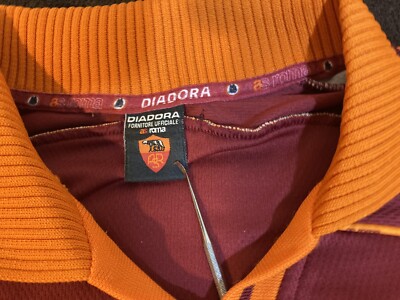 Diadora AS Roma 1998/99 Cafu #2 Home Jersey Size M | eBay